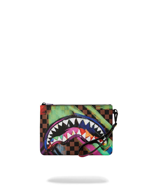 Sprayground Exclusive | SHARKS IN PARIS CITY STREAKS CROSSOVER CLUTCH