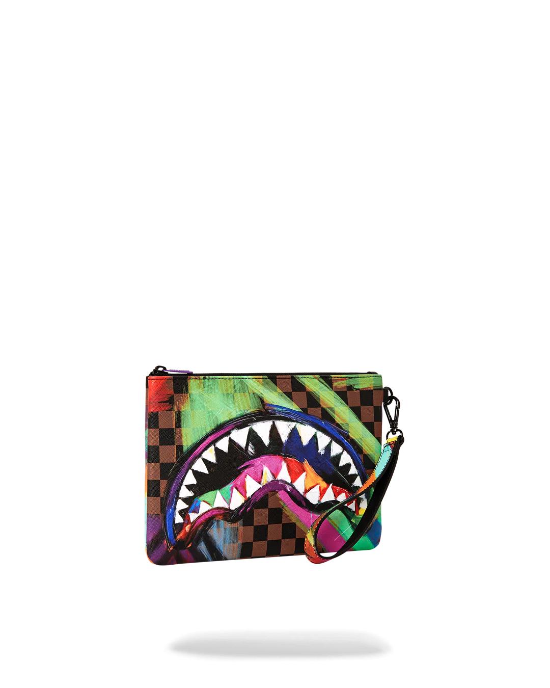 Sprayground Exclusive | SHARKS IN PARIS CITY STREAKS CROSSOVER CLUTCH