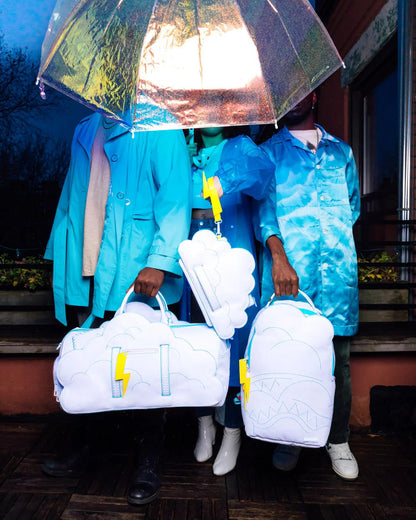 Sprayground Featured | CLOUDY WITH A CHANCE OF SHARK CROSSOVER CLUTCH