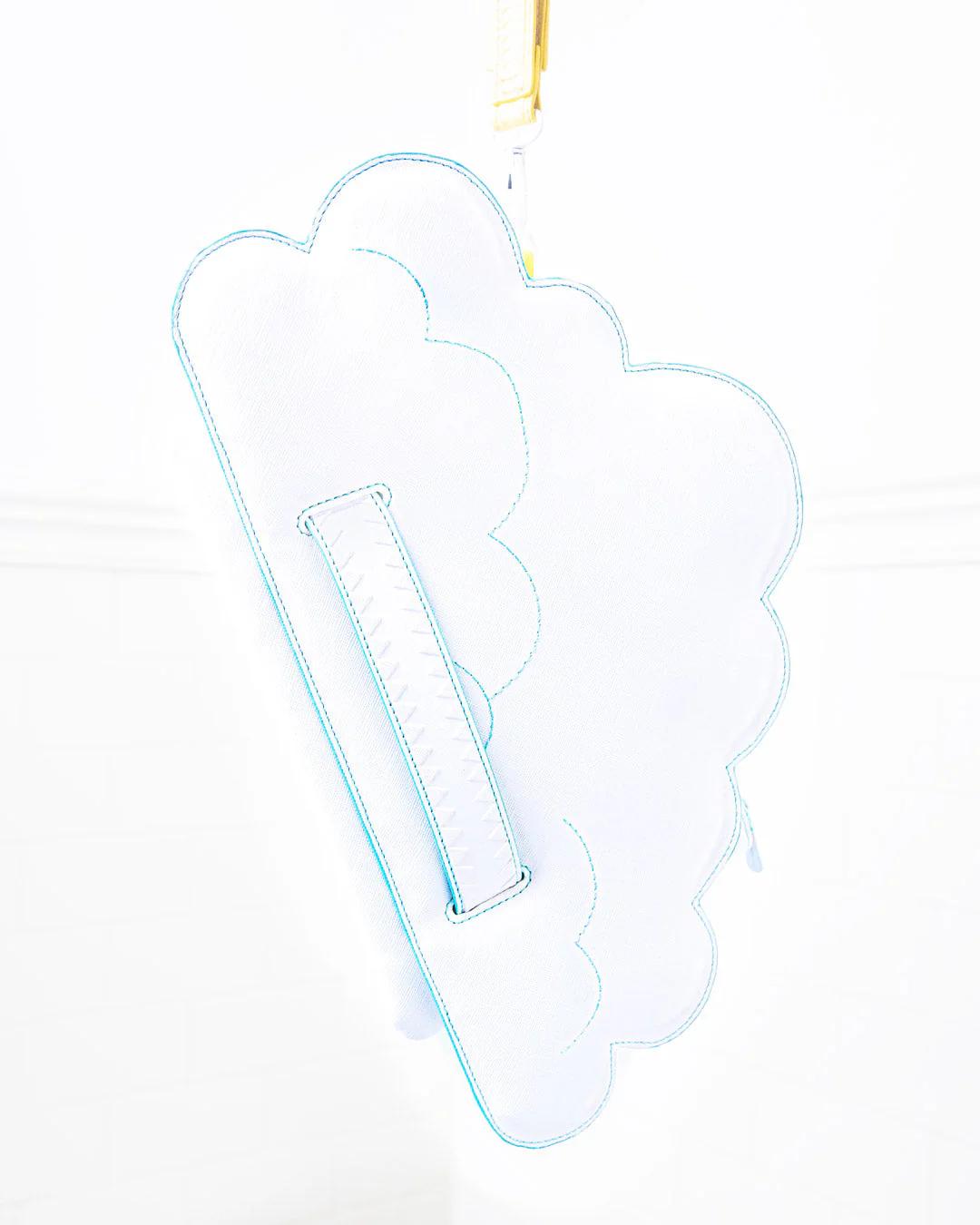 Sprayground Featured | CLOUDY WITH A CHANCE OF SHARK CROSSOVER CLUTCH