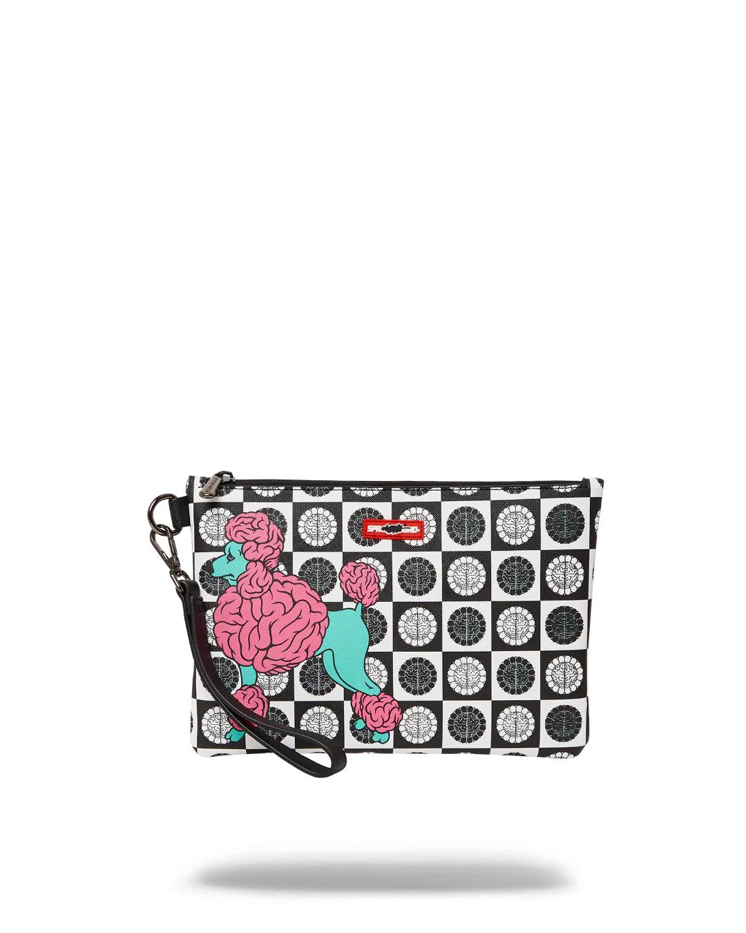 Sprayground New | POODLE CHECK RON ENGLISH COLLAB POUCHETTE