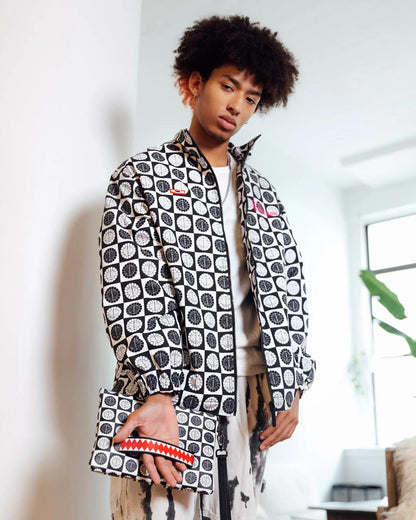 Sprayground New | POODLE CHECK RON ENGLISH COLLAB POUCHETTE