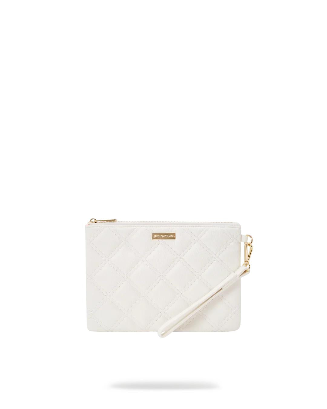 Sprayground Signature | RIVIERA LE BLANC GOLD CHAIN SHARK CROSSOVER CLUTCH
