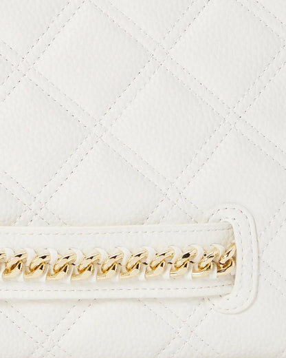Sprayground Signature | RIVIERA LE BLANC GOLD CHAIN SHARK CROSSOVER CLUTCH