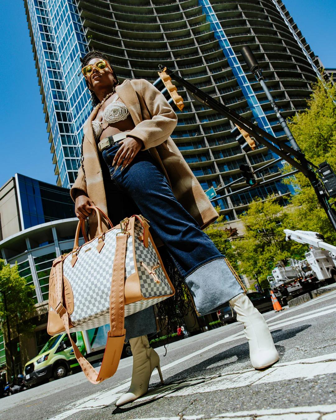 Sprayground Exclusive | HENNY LATTE PYRAMID DUFFLE