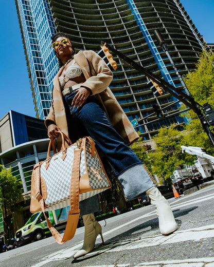 Sprayground Exclusive | HENNY LATTE PYRAMID DUFFLE