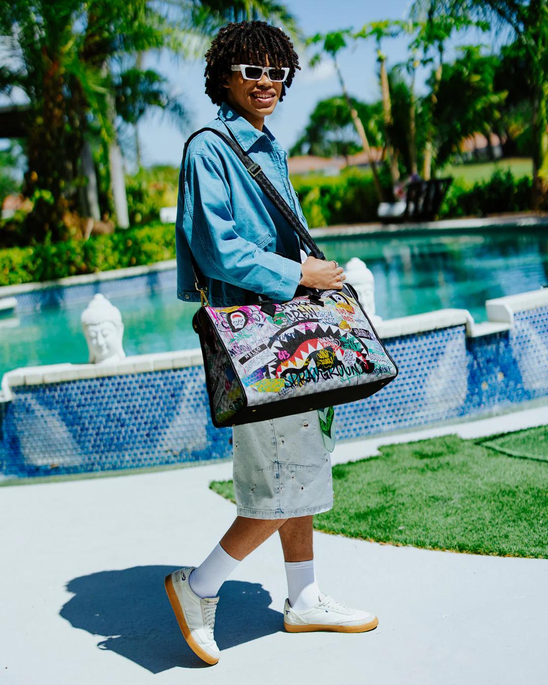 Sprayground New | CREATE ANOTHER DAY PYRAMID DUFFLE