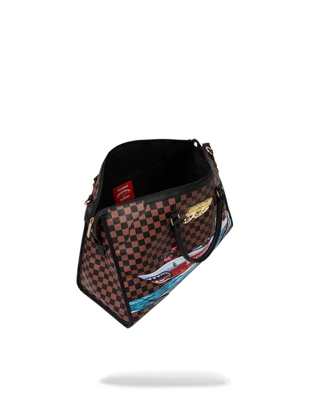 Sprayground Trending | THE 305 SPEEDBOAT GETAWAY PYRAMID DUFFLE