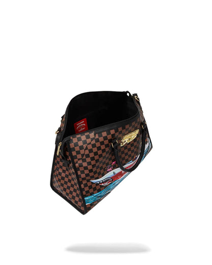 Sprayground Trending | THE 305 SPEEDBOAT GETAWAY PYRAMID DUFFLE