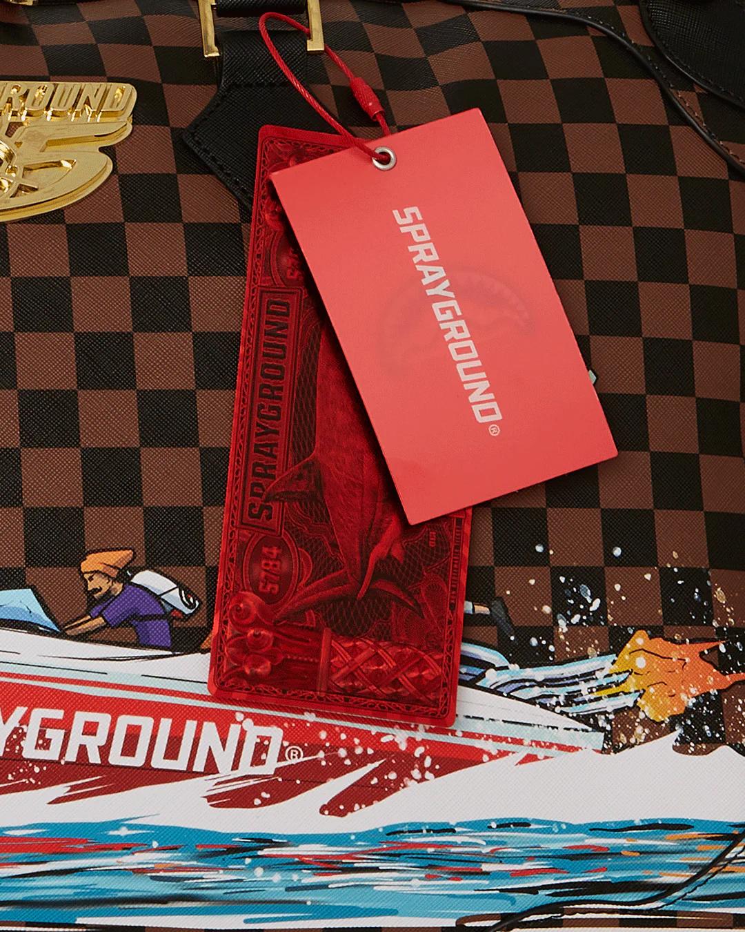 Sprayground Trending | THE 305 SPEEDBOAT GETAWAY PYRAMID DUFFLE