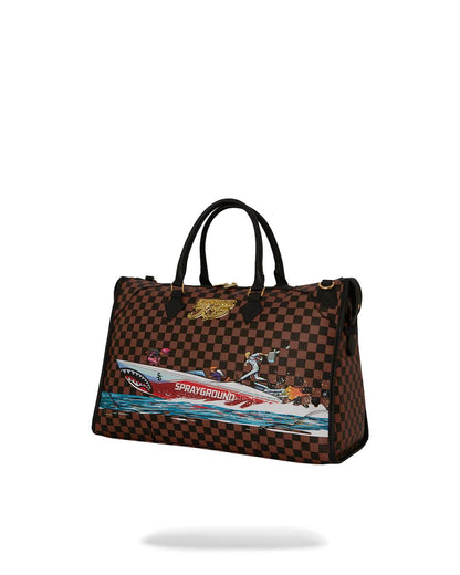 Sprayground Trending | THE 305 SPEEDBOAT GETAWAY PYRAMID DUFFLE