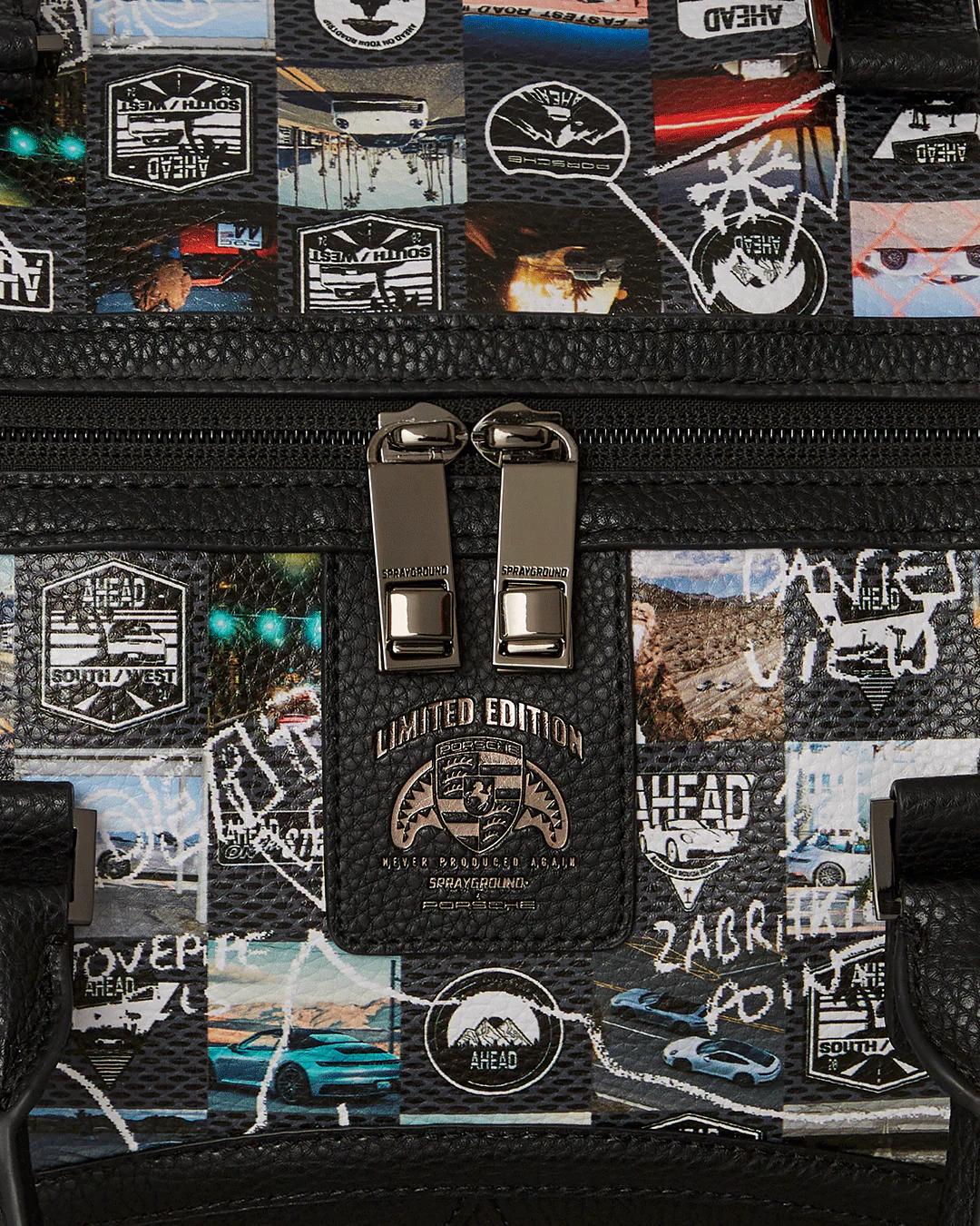 Sprayground Best Seller | PORSCHE AHEAD COLLAB DUFFLE - LIMITED EDITION