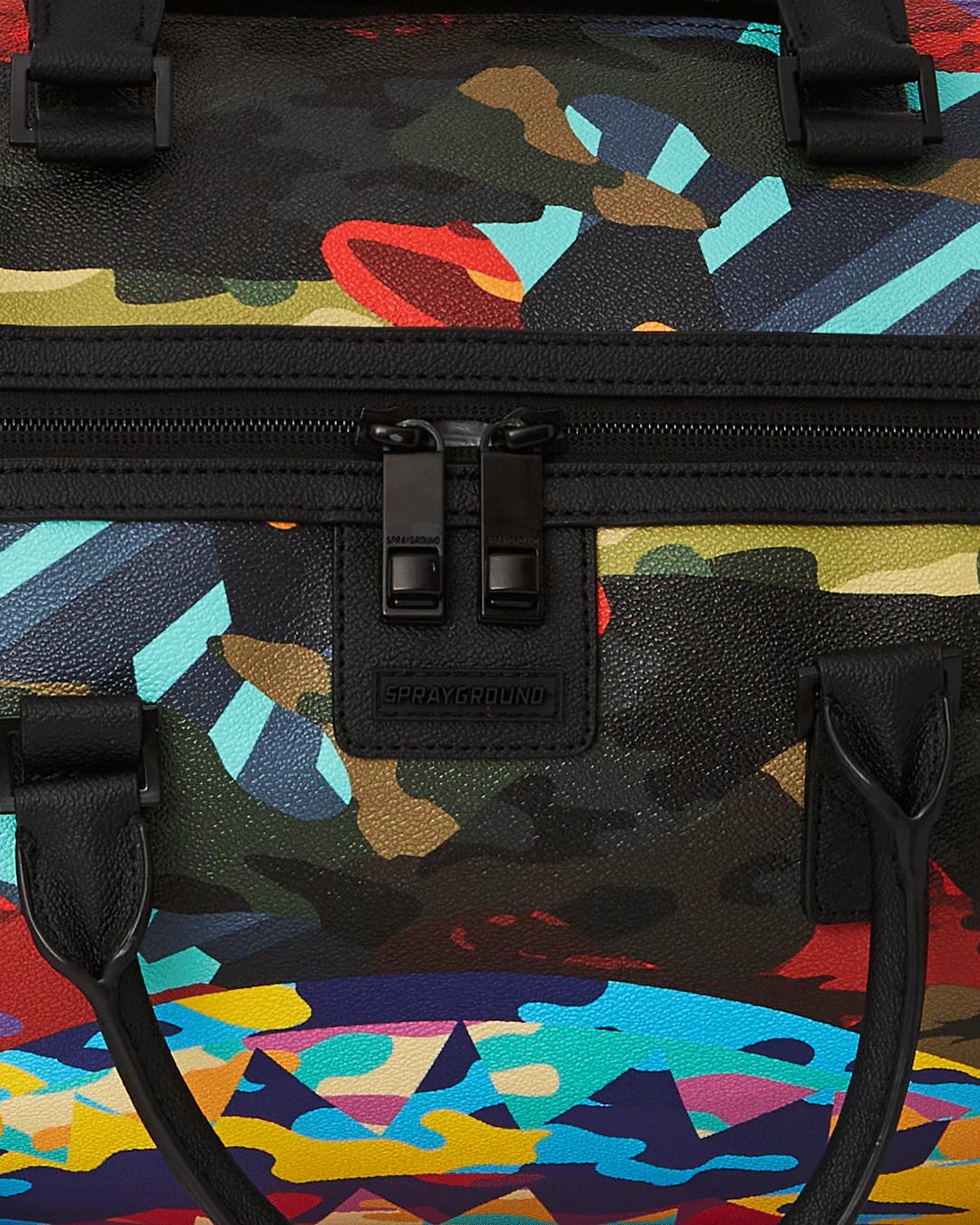 Sprayground Popular | SLICED AND DICED CAMO DUFFLE
