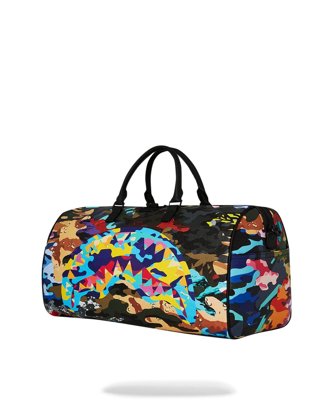 Sprayground Popular | SLICED AND DICED CAMO DUFFLE