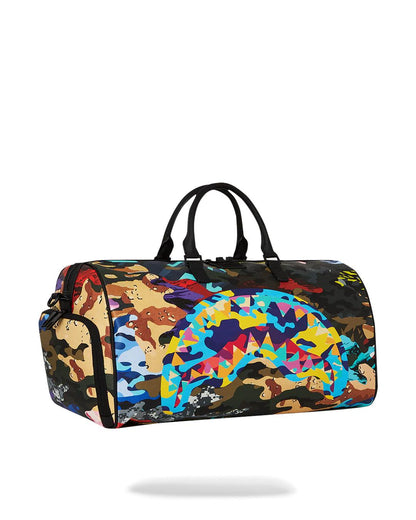 Sprayground Popular | SLICED AND DICED CAMO DUFFLE