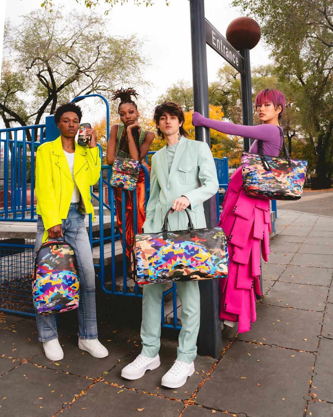 Sprayground Popular | SLICED AND DICED CAMO DUFFLE