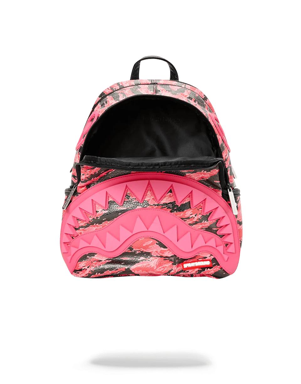 Sprayground Best Seller | PINK TIGER CAMO SHARKMOUTH SAVAGE BACKPACK