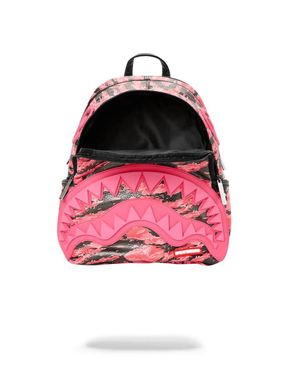 Sprayground Best Seller | PINK TIGER CAMO SHARKMOUTH SAVAGE BACKPACK