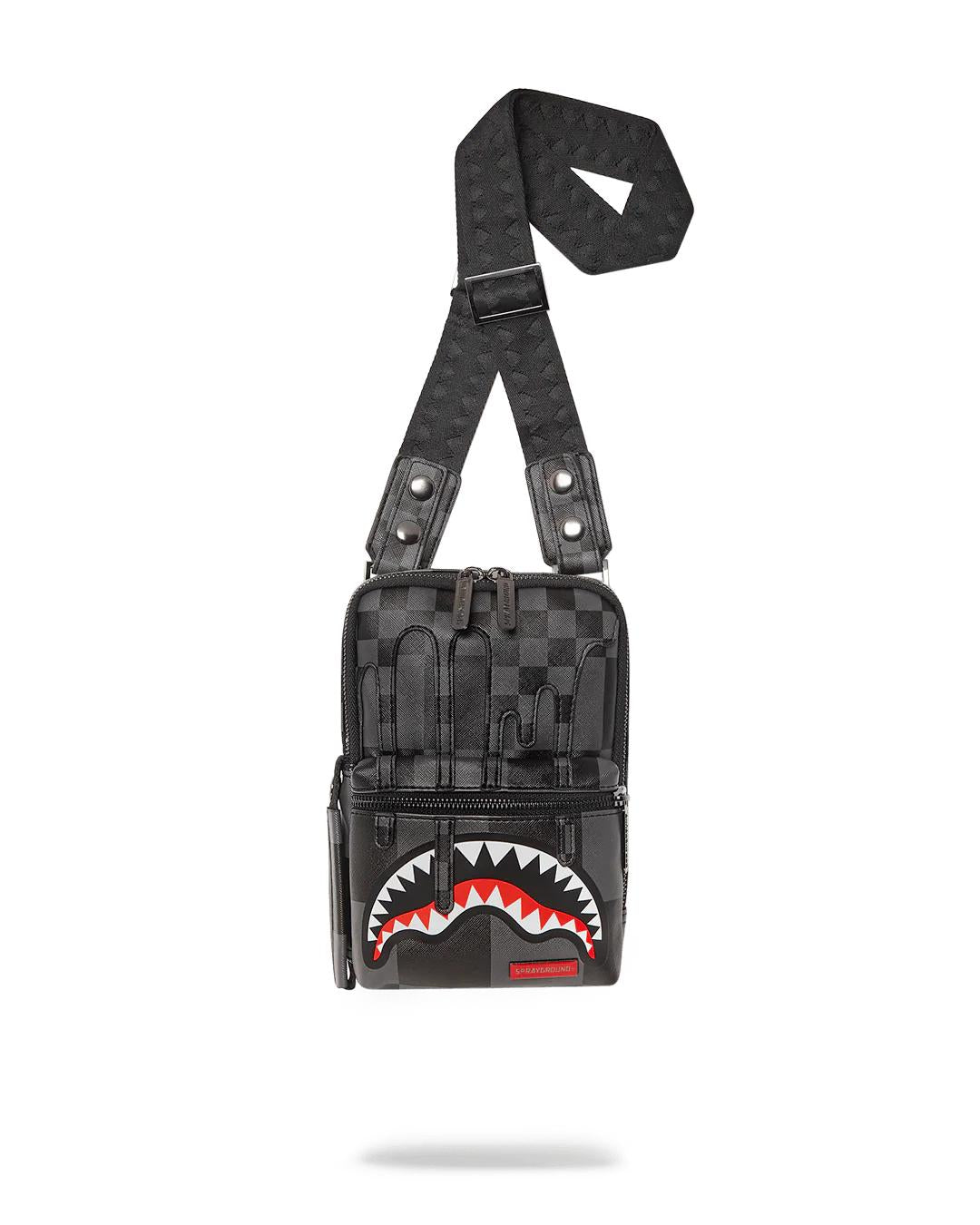 Sprayground Recommended | XTC GREY SHARKS IN PARIS SLING