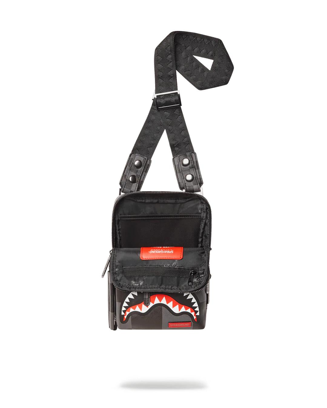 Sprayground Recommended | XTC GREY SHARKS IN PARIS SLING