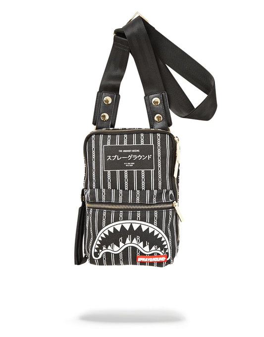 Sprayground Recommended | REVERSE BLACK SHARKS IN PARIS SLING