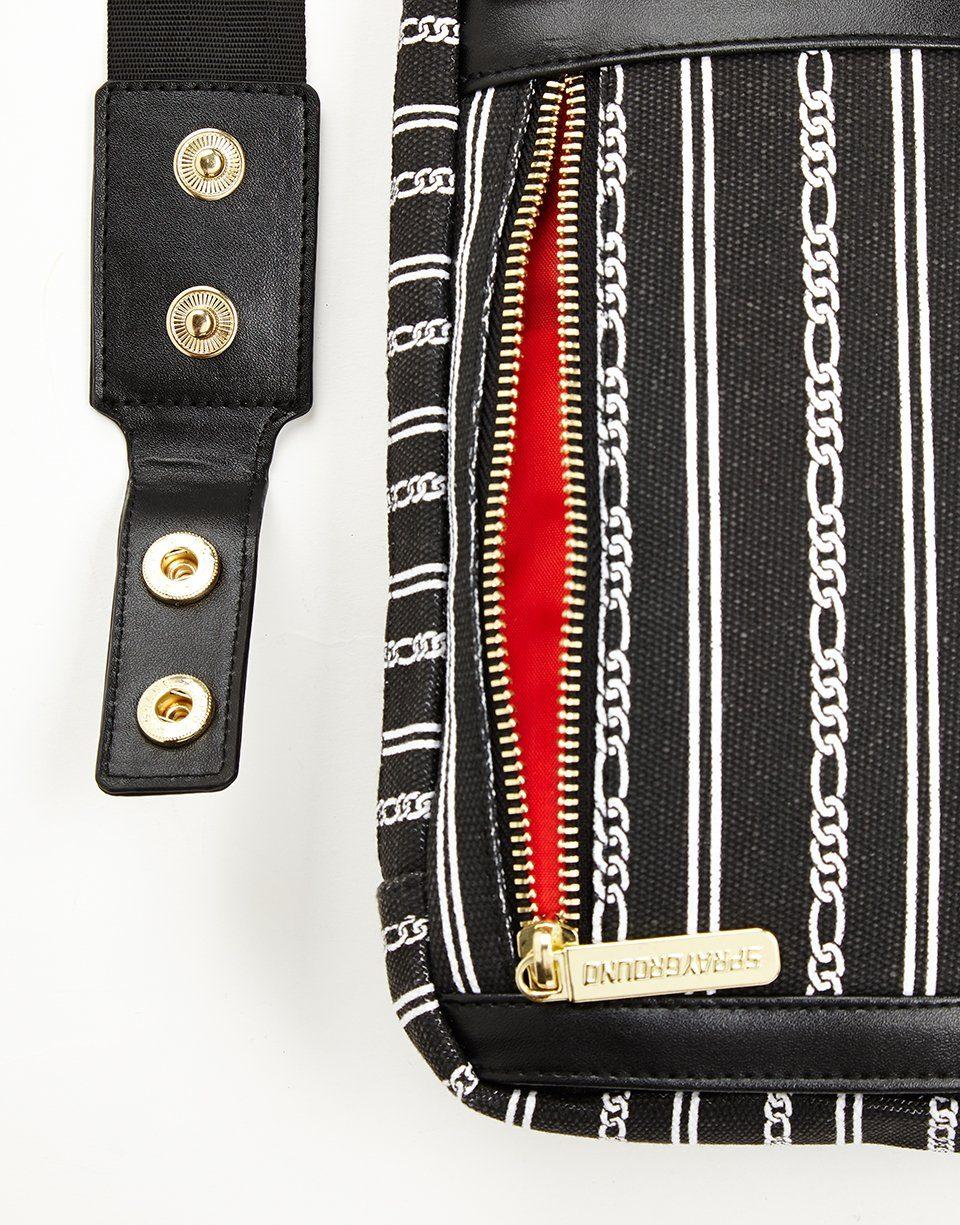 Sprayground Recommended | REVERSE BLACK SHARKS IN PARIS SLING