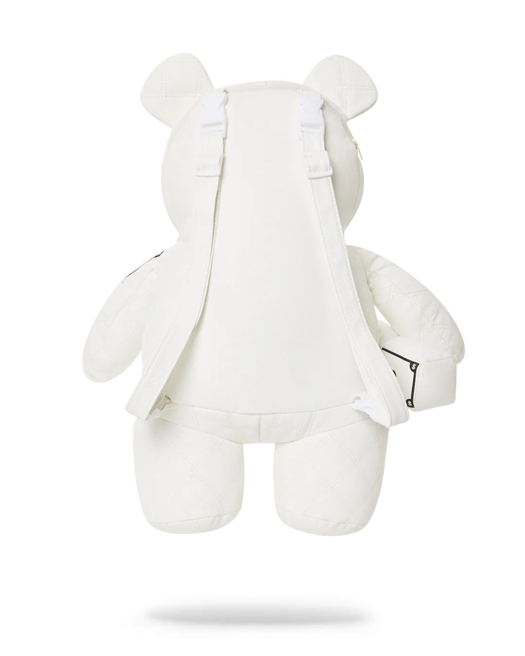 Sprayground Recommended | RIVIERA LE BLANC GOLD CHAIN MONEYBEAR TEDDYBEAR BACKPACK