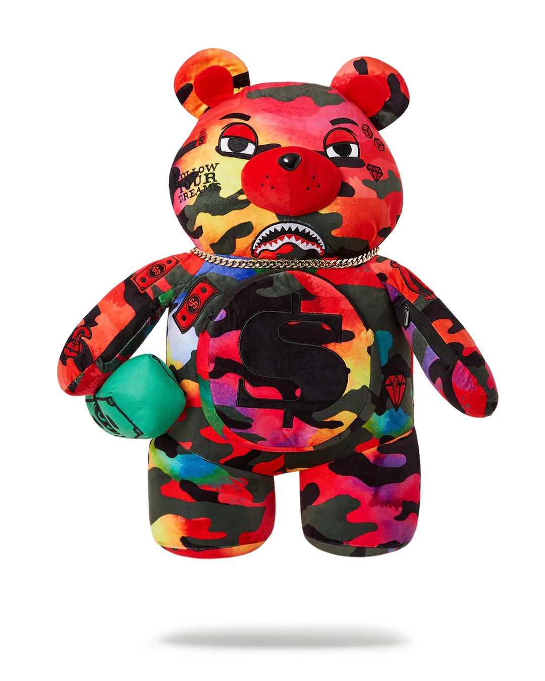 Sprayground Exclusive | CAMOBURST MONEYBEAR TEDDYBEAR BACKPACK