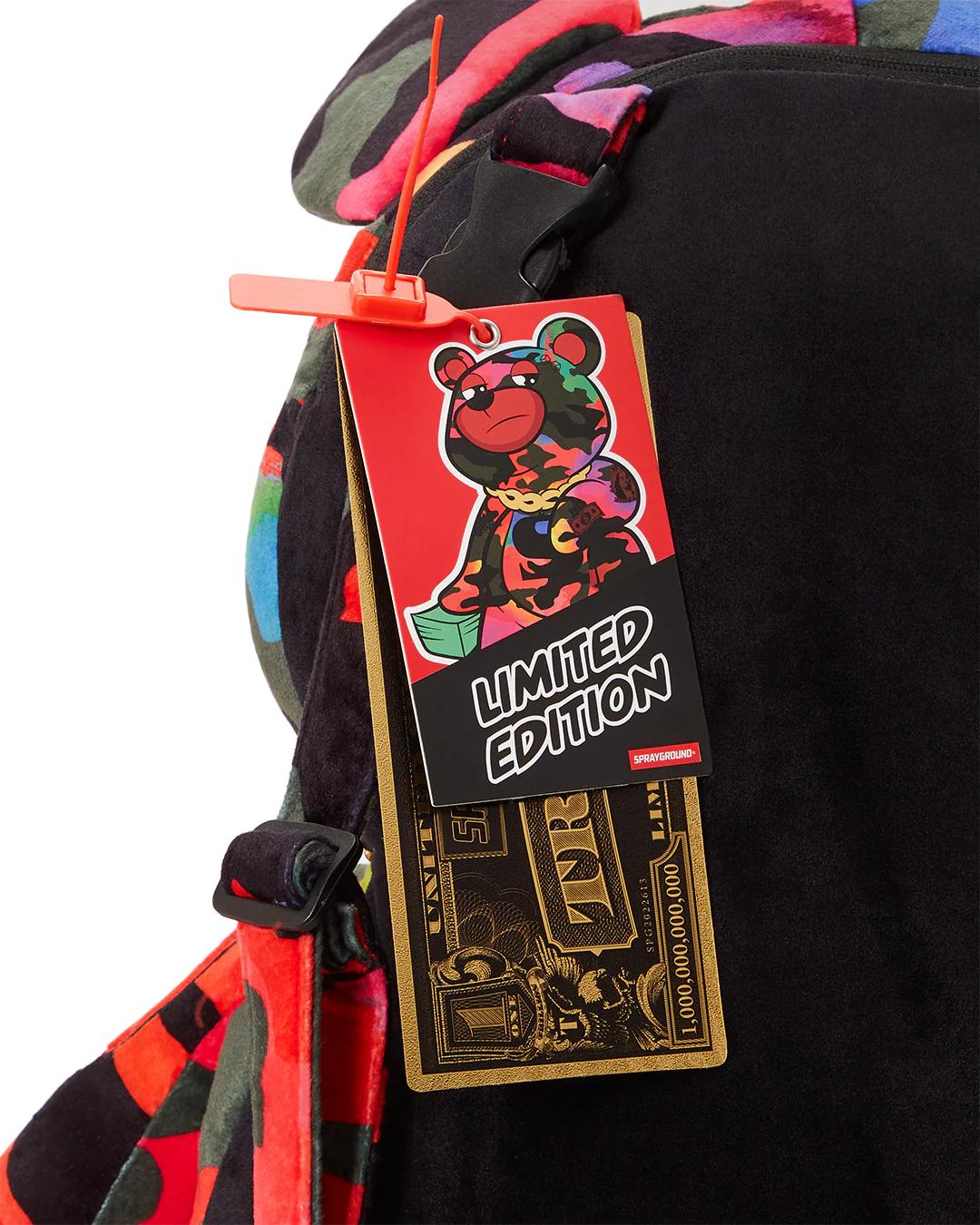 Sprayground Exclusive | CAMOBURST MONEYBEAR TEDDYBEAR BACKPACK