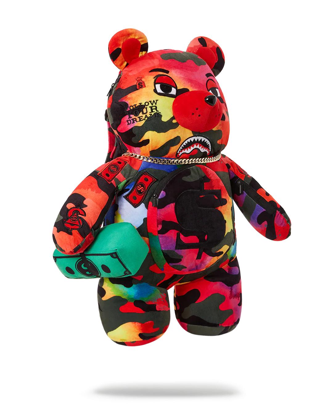 Sprayground Exclusive | CAMOBURST MONEYBEAR TEDDYBEAR BACKPACK