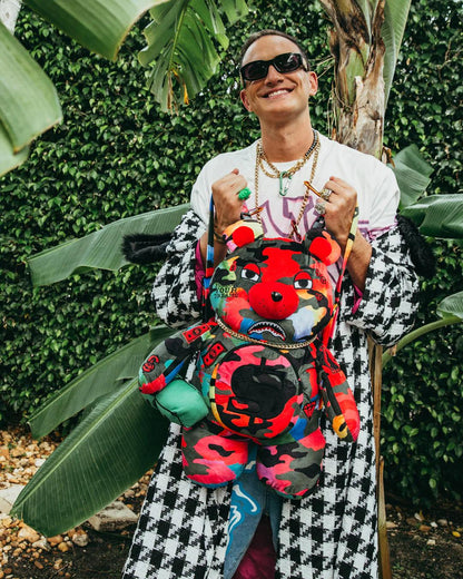 Sprayground Exclusive | CAMOBURST MONEYBEAR TEDDYBEAR BACKPACK