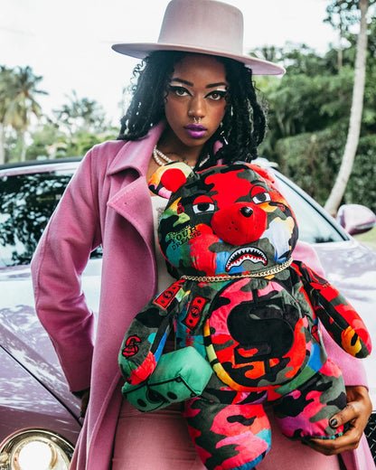 Sprayground Exclusive | CAMOBURST MONEYBEAR TEDDYBEAR BACKPACK