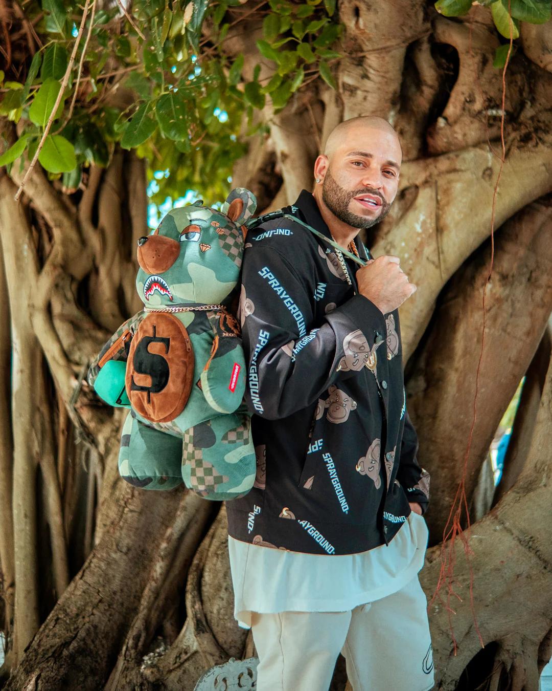 Sprayground Classic | CAMOCHECK MONEYBEAR TEDDYBEAR BACKPACK