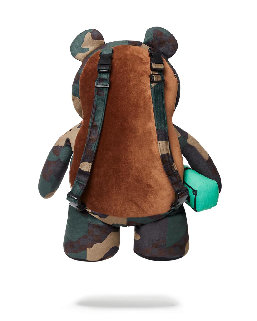 Sprayground Classic | CAMOCHECK MONEYBEAR TEDDYBEAR BACKPACK