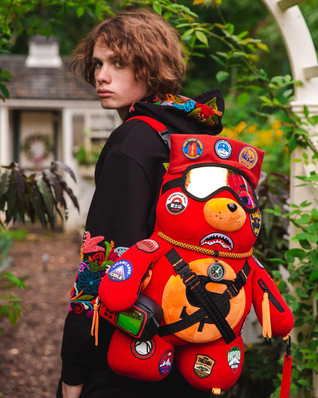 Sprayground Essential | THE GLOBAL EXPEDITION MONEYBEAR TEDDYBEAR BACKPACK