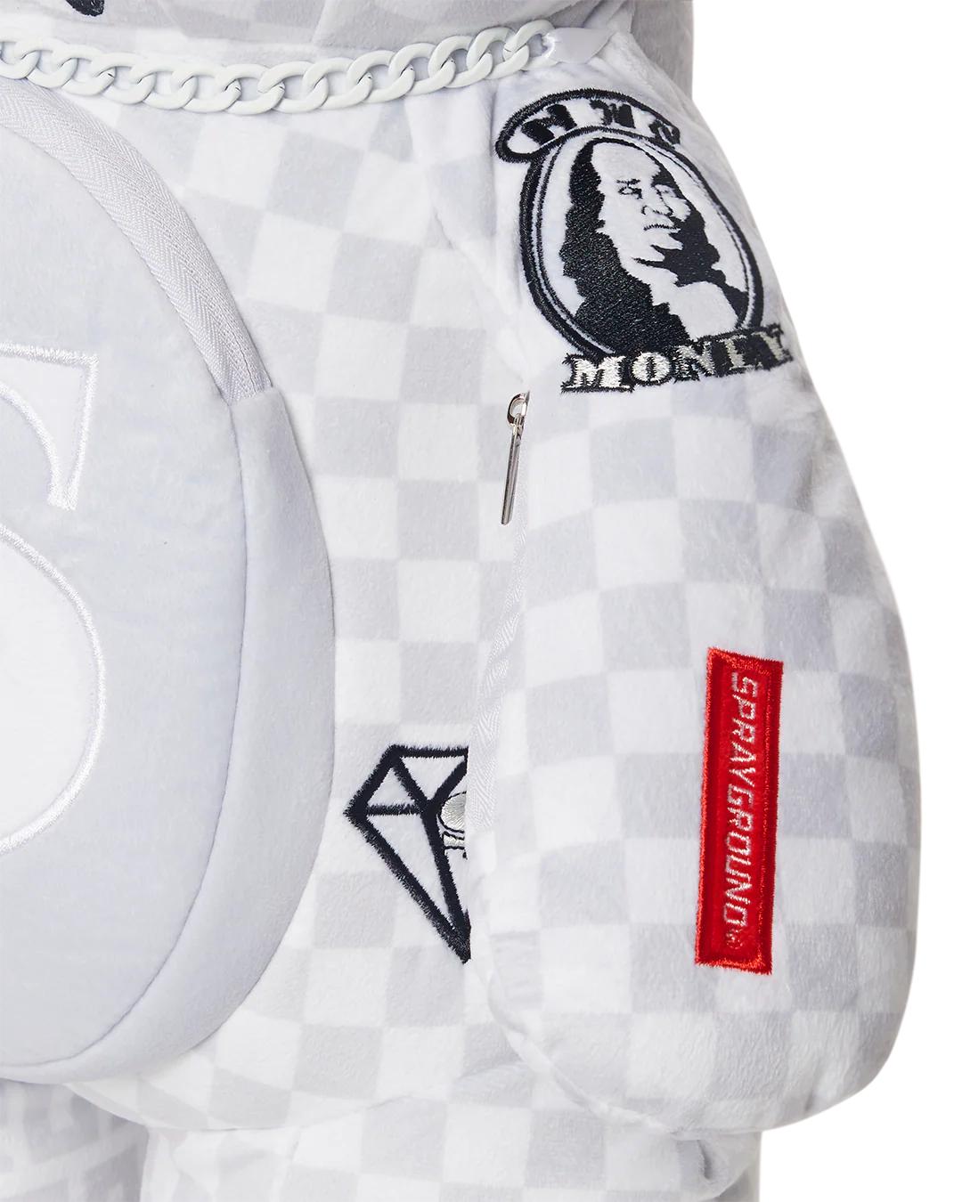 Sprayground Premium | SPLIT THE CHECK (PEARL) MONEYBEAR TEDDYBEAR BACKPACK