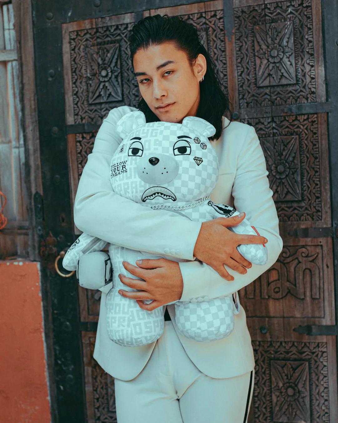 Sprayground Premium | SPLIT THE CHECK (PEARL) MONEYBEAR TEDDYBEAR BACKPACK
