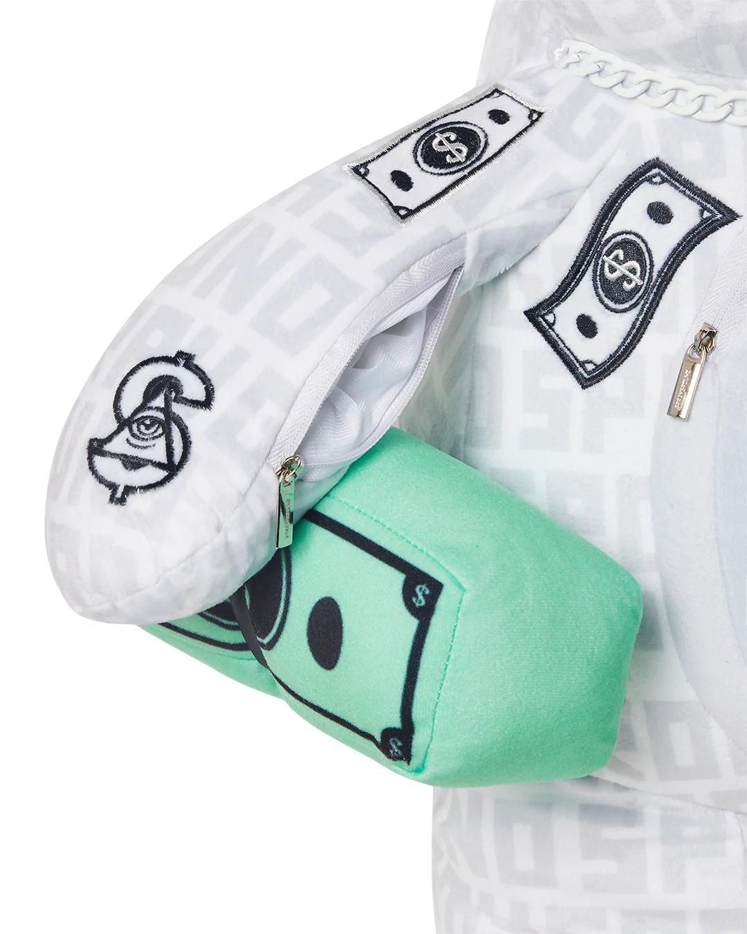 Sprayground Premium | SPLIT THE CHECK (PEARL) MONEYBEAR TEDDYBEAR BACKPACK