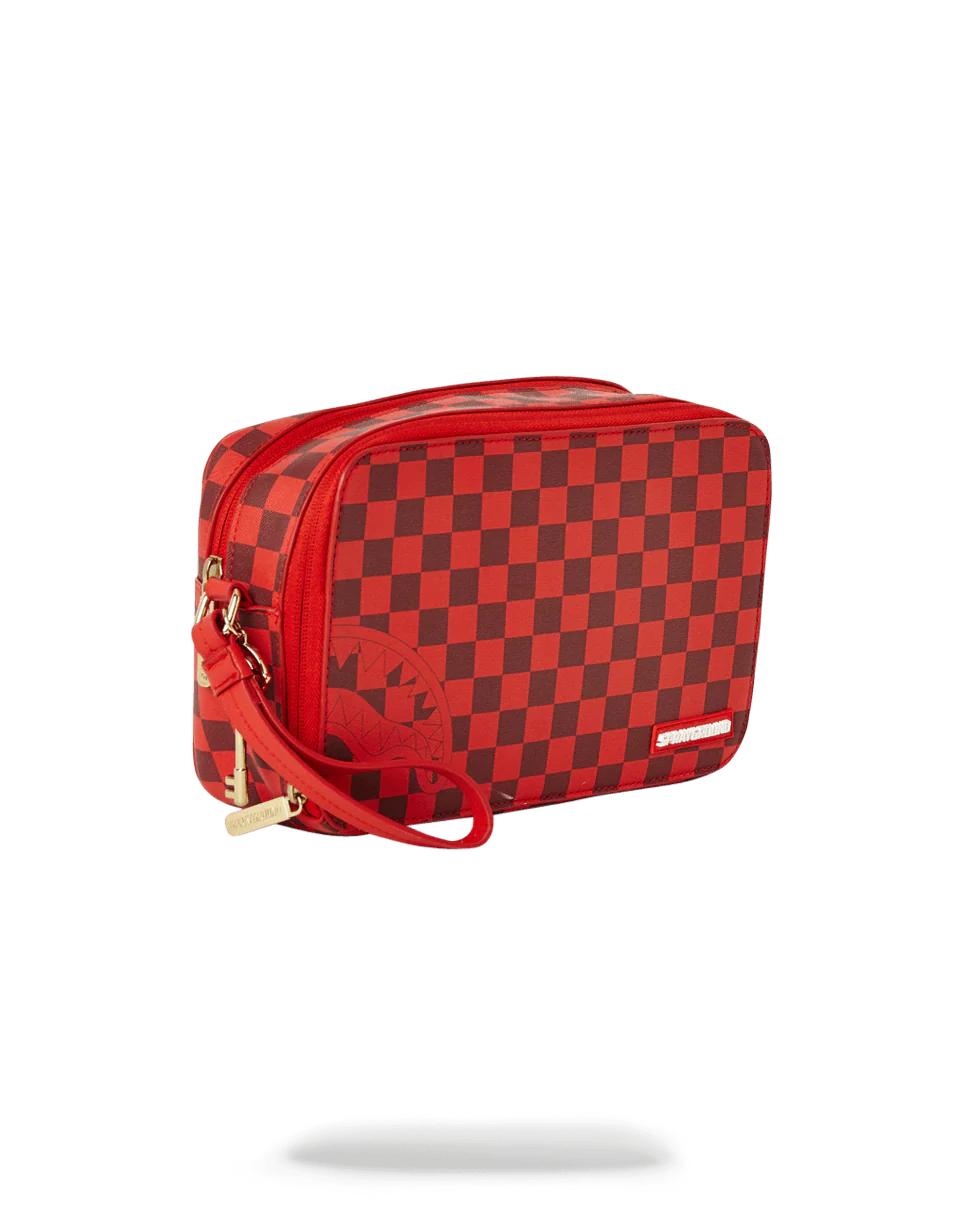 Sprayground Trending | SHARKS IN PARIS RED TOILETRY AKA MONEY BAGS