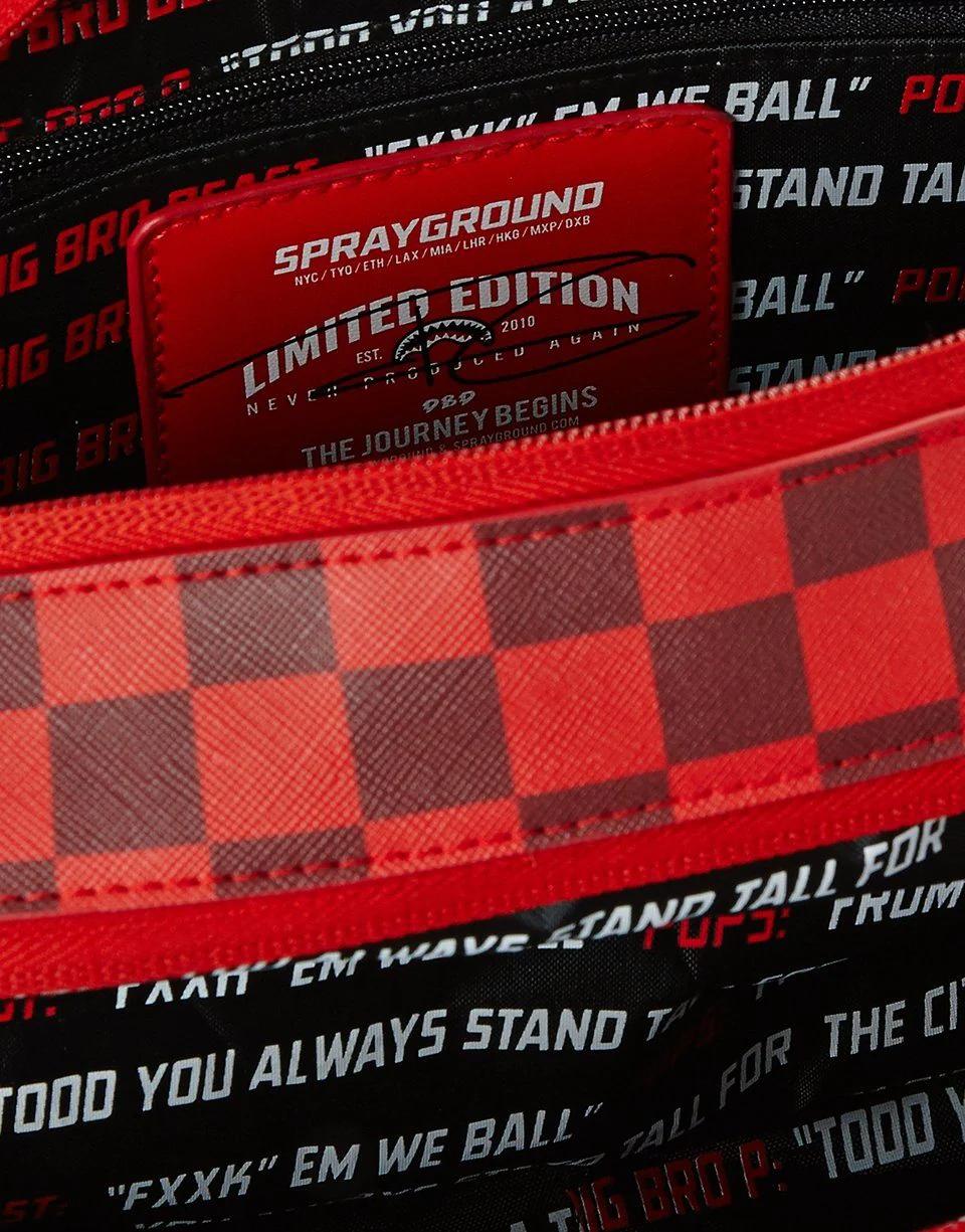Sprayground Trending | SHARKS IN PARIS RED TOILETRY AKA MONEY BAGS