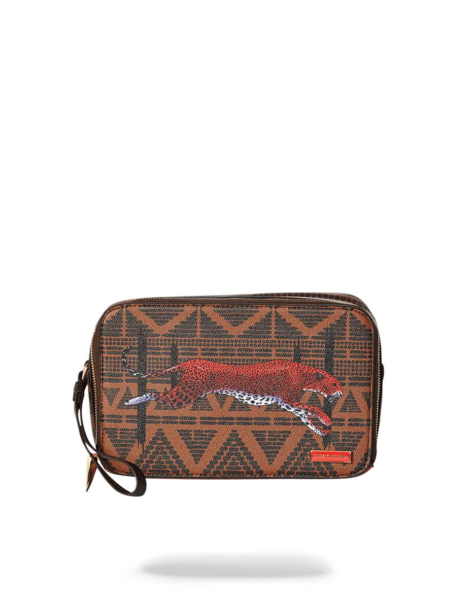 Sprayground Exclusive | LEOPARDS IN PARIS TOILETRY AKA MONEY BAG