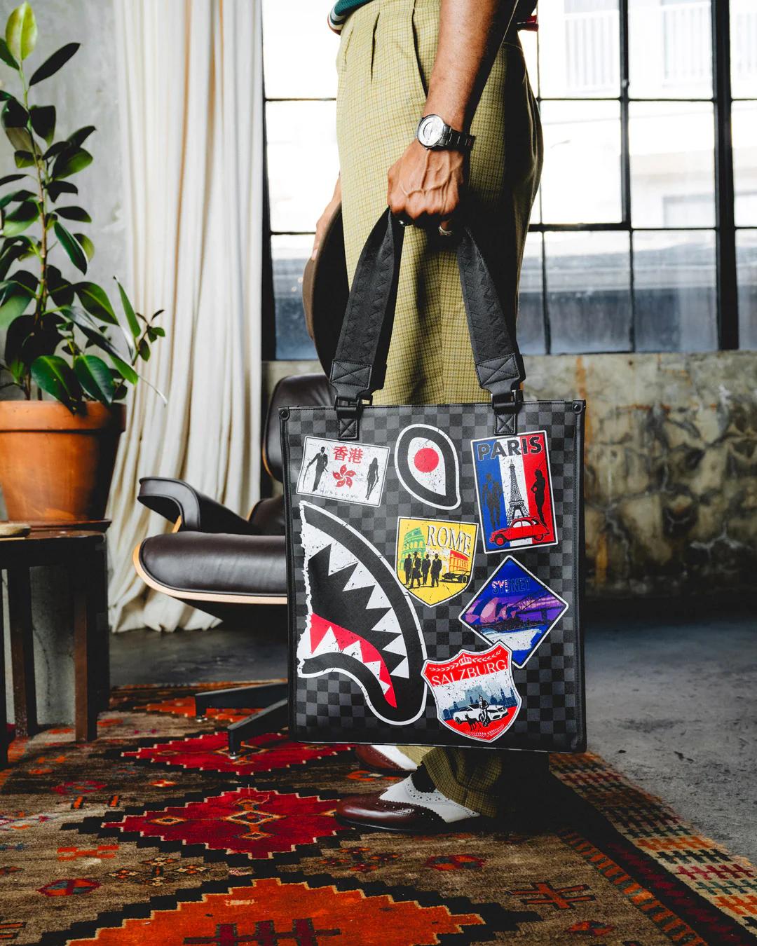 Sprayground New | GLOBAL MOGUL UNLIMITED MILES LOFT TOTE