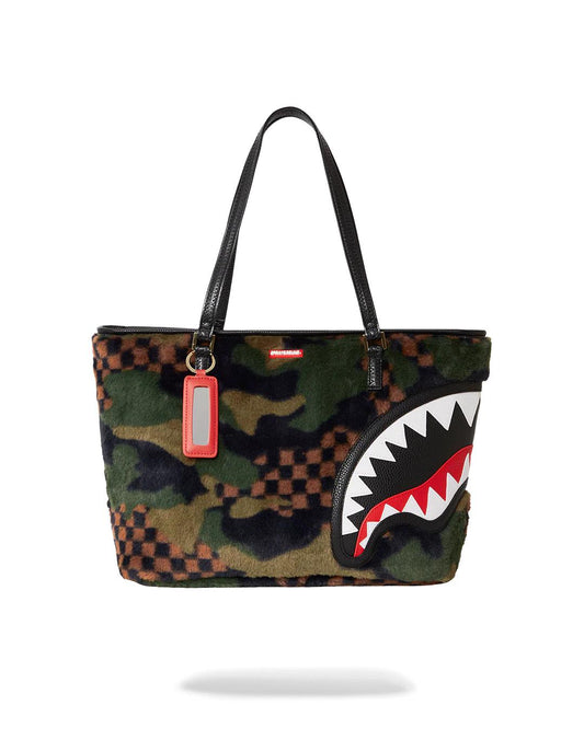 Sprayground Essential | BIG SKY FUR SHARK TOTE