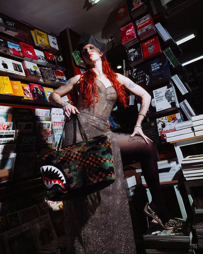 Sprayground Essential | BIG SKY FUR SHARK TOTE
