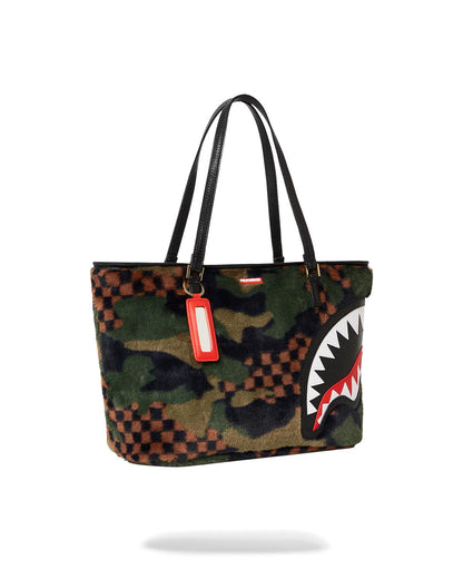 Sprayground Essential | BIG SKY FUR SHARK TOTE