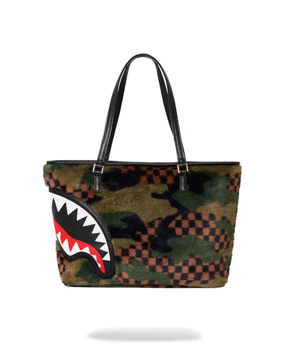 Sprayground Essential | BIG SKY FUR SHARK TOTE