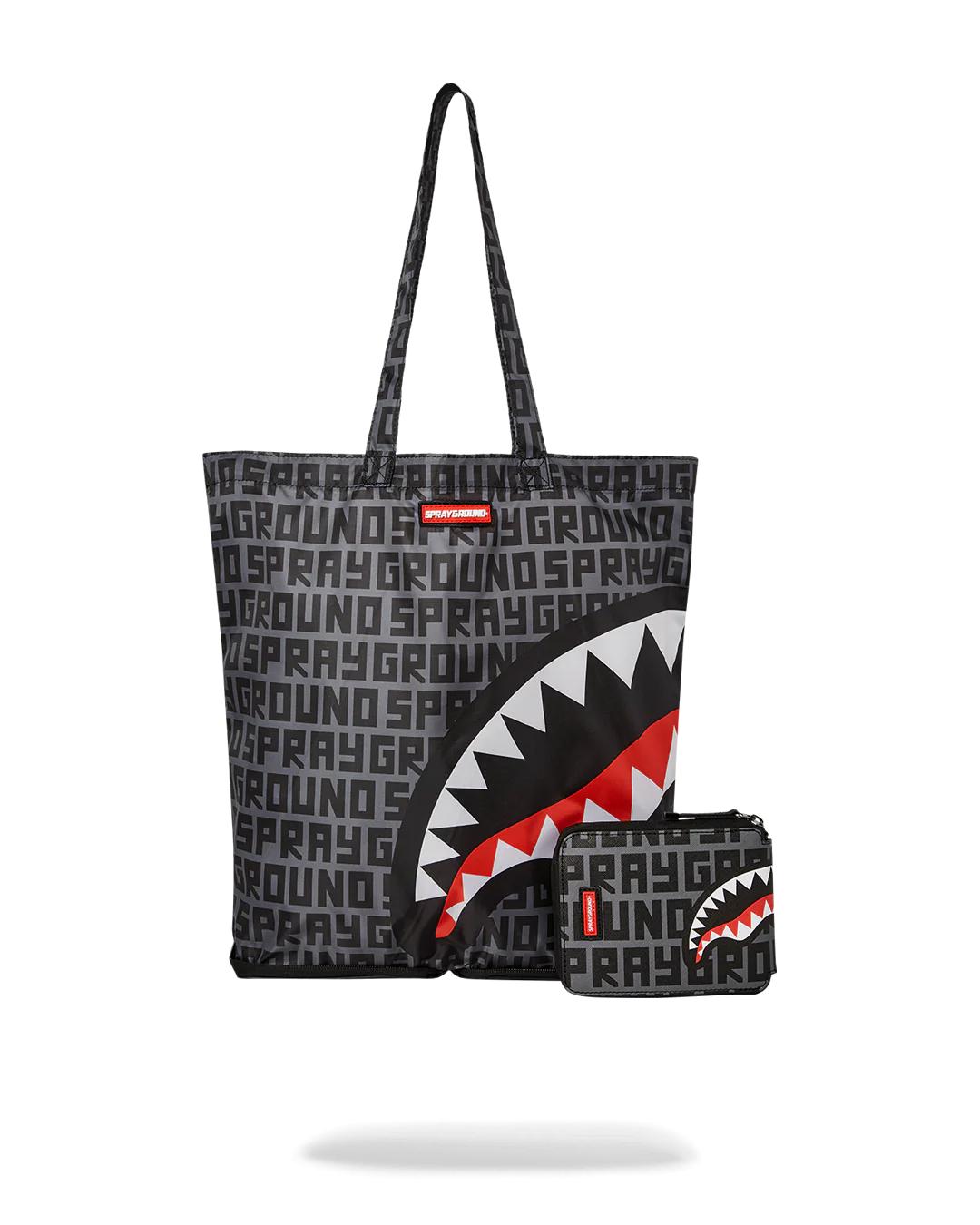 Sprayground Recommended | SHARKFINITY STEALTH PILOT PACKABLE TOTE