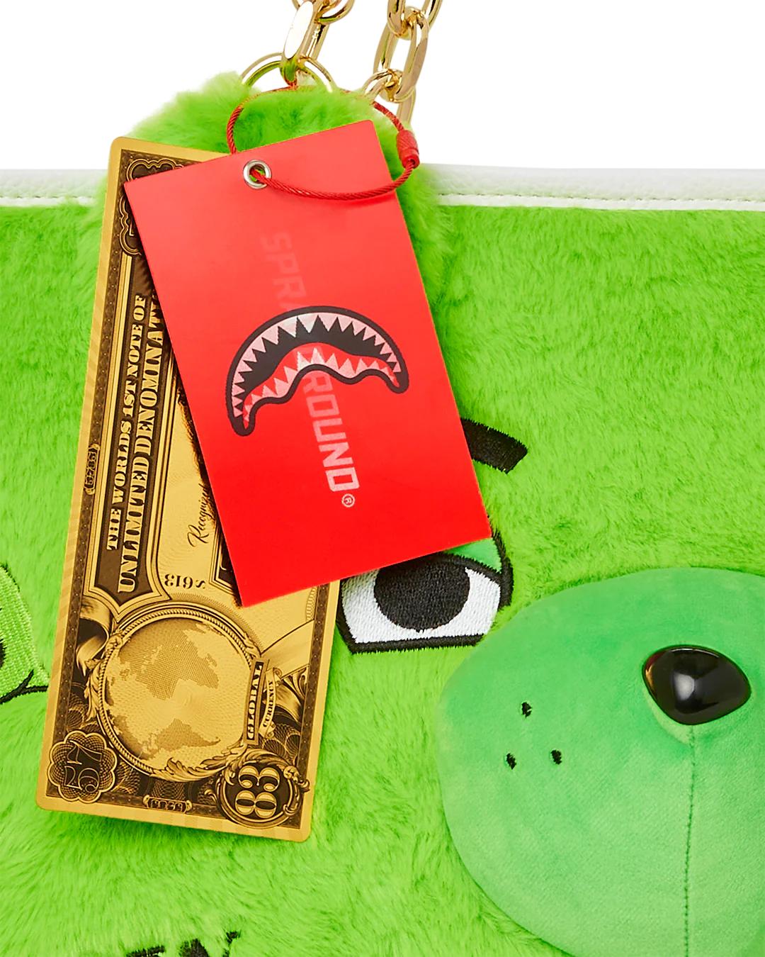 Sprayground Essential | PLUSH MONEYBEAR TOTE (GREEN)