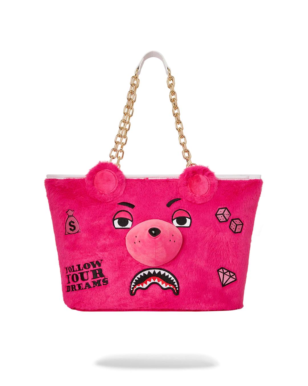 Sprayground Premium | PLUSH MONEYBEAR TOTE (PINK)