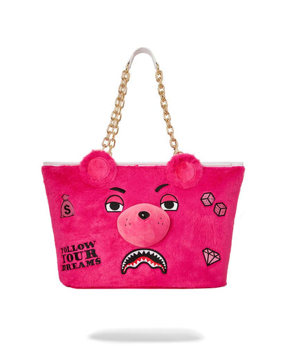 Sprayground Premium | PLUSH MONEYBEAR TOTE (PINK)
